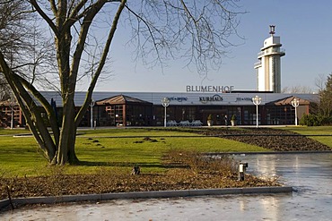 Grugaturm tower and restaurant in the Grugapark park, Essen, Ruhrgebiet area, North Rhine-Westphalia, Germany, Europe