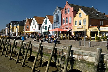 Inland harbour, Husum, North Friesland, Schleswig-Holstein, Germany, Europe