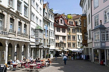 Spisergasse, a lane in the centre of St. Gallen, Switzerland, Europe