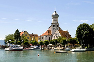 Wasserburg am Bodensee village, Bavaria, Germany, Europe