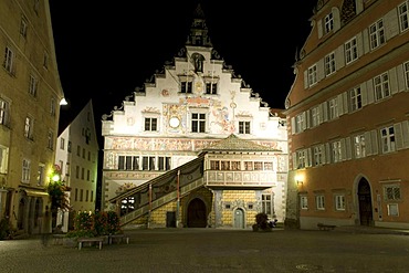 Old town hall in the old town, Lindau, Lake Constance, Bavaria, Germany, Europe