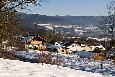 City view of Rabenstein, Zwiesel, Bavarian Forest, Bavaria, Germany, Europe