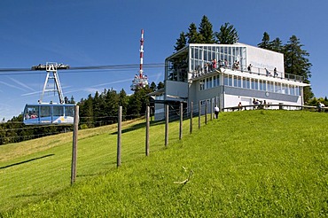 Mountain station of the Pfaenderbahn aerial tramway, 1064m, Bregenz, Lake Constance, Vorarlberg state, Austria, Europe