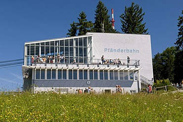 Mountain station of the Pfaenderbahn aerial tramway, 1064m, Bregenz, Lake Constance, Vorarlberg state, Austria, Europe