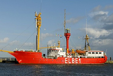 Lightship "Elbe1", North Sea resort Cuxhaven, Lower Saxony, Germany, Europe