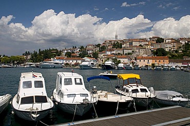 Port and historic town, town of marble, Vrsar, Istria, Croatia, Europe