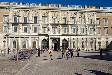 Inner courtyard Royal Palace, Gamla Stan, Stockholm, Sweden, Scandinavia, Europe