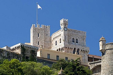 Prince's palace, Palais Princier du Monaco, Monte Carlo, Cote d'Azur, Monaco, Europe