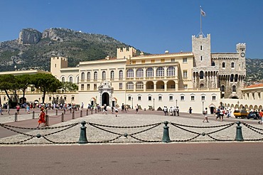 Prince's palace, Palais Princier du Monaco, Monte Carlo, Cote d'Azur, Monaco, Europe