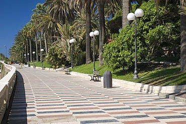 Promenade, San Remo, Riviera, Liguria, Italy, Europe