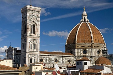 Duomo or Santa Maria del Fiore cathedral, UNESCO World Heritage Site, Florence, Tuscany, Italy, Europe