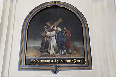 Religious mural, Catedral de la Asuncion, 1860, Leon, Nicaragua, Central America