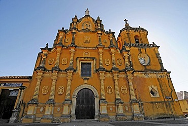 Front view, Church La Recoleccion, Leon, Nicaragua, Central America