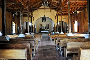 Interior, Church of San Juan del Sur, Nicaragua, Central America