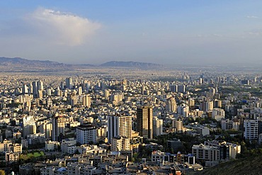 Panoramic view over the city of Tehran, Iran, Persia, Asia