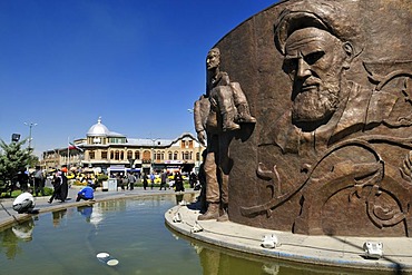 Central square Meidan-e Emam, Imam Khomeini, Hamadan, Hamedan, Iran, Persia, Asia