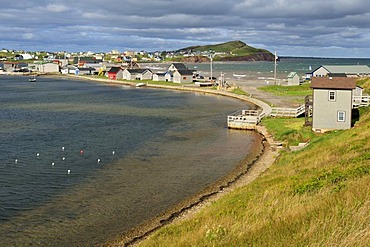 Historic La Grave harbour, Ile du Havre Aubert, Iles de la Madeleine, Magdalen Islands, Quebec Maritime, Canada, North America