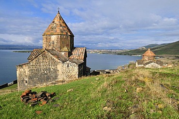 Sevanavank monastery, historic Armenian church above Sevan Lake, Armenia, Asia