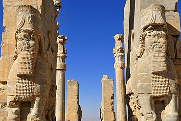 Propylon, Gate of all Nations, Achaemenid archeological site of Persepolis, UNESCO World Heritage Site, Persia, Iran, Asia