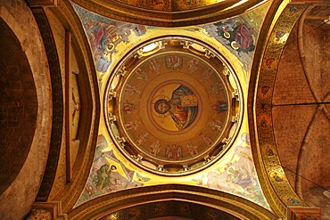 Side dome of the Church of the Holy Sepulchre above the Katholikon, Jerusalem, Israel, Middle East, Orient