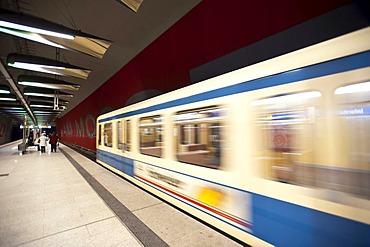 Metro station at Moosfeld, Munich, Bavaria, Germany, Europe