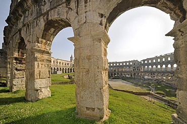 Roman amphitheatre of Pula, Croatia, Europe