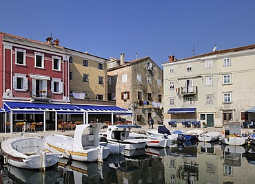 Port of the town of Cres, Croatia, Europe