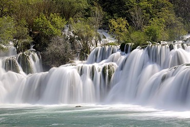 Waterfalls in Krka Falls National Park, Croatia, Europe