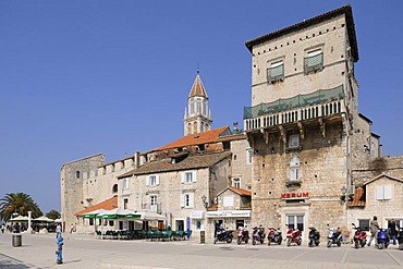 Medieval houses on the seafront of Trogir, Croatia, Europe