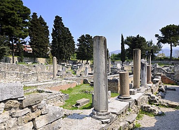 Ruins of an early Christian basilica in Salona, near Split, Croatia, Europe