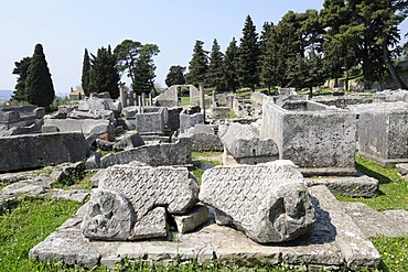 Early Christian basilica in Salona, near Split, Croatia, Europe