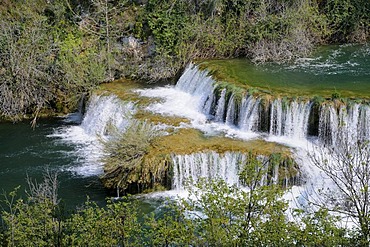 Waterfalls in Krka Falls National Park, Croatia, Europe