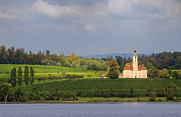 Birnau pilgrimage church, Lake Constance, Baden-Wuerttemberg, Germany, Europe