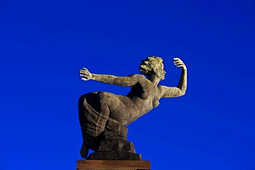 Statue of Venus, symbol of the city, Lower Market Square, Freudenstadt, Black Forest, Baden-Wuerttemberg, Germany, Europe