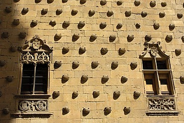 Casa de las Conchas, House of the Shells, 15th century, Salamanca, Castilla-Leon, Spain, Europe