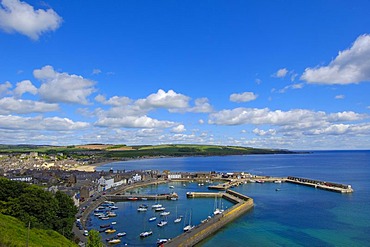 Fishing port harbour, Stonehaven, Aberdeenshire, Scotland, United Kingdom, Europe