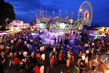 Cranger Kirmes fair, the biggest fair in the Ruhr area, at the Rhine-Herne Canal, Herne, North Rhine-Westphalia, Germany, Europe