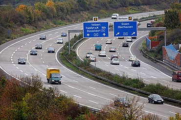 A44 motorway, near Duesseldorf, Airport Highway, junction to the A52, junction Duesseldorf-Nord, Duesseldorf, North Rhine-Westphalia, Germany, Europe