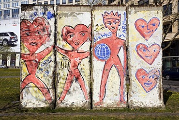 Berlin Wall remains on Leipziger Platz, Berlin, Germany, Europe