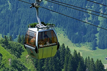 Kanzelwandbahn cable car, Kleinwalsertal, Little Walser Valley, Allgaeu, Vorarlberg, Austria, Europe