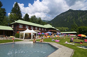 Moor water bath in Oberstdorf, Allgaeu, Bavaria, Germany, Europe