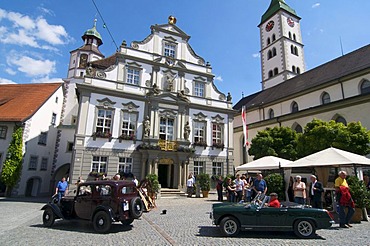 Town hall in Wangen im Allgaeu, Upper Swabia, Allgaeu, Baden-Wuerttemberg, Germany, Europe