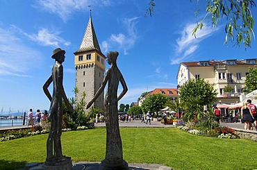 Mangturm tower in Lindau, Lake Constance, Bavaria, Germany, Europe