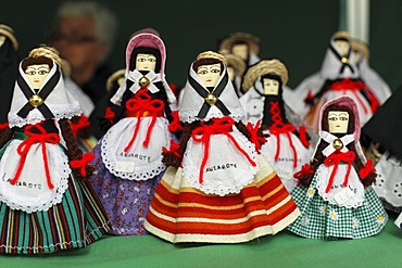 Typical dolls, market in Haria, Lanzarote, Canary Islands, Spain, Europe