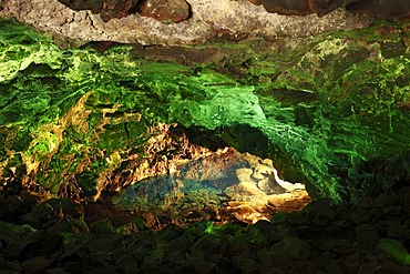 Atlantis Tunnel Cave, Jameos del Agua, designed by Cesar Manrique, Lanzarote, Canary Islands, Spain, Europe