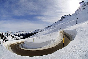 Pordoi Pass, Sella Ronda ski trail, Val Gardena, Alto Adige, Italy, Europe