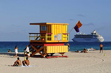 Lifeguard Tower, beach tower, Miami South Beach, Art Deco District, Florida, USA