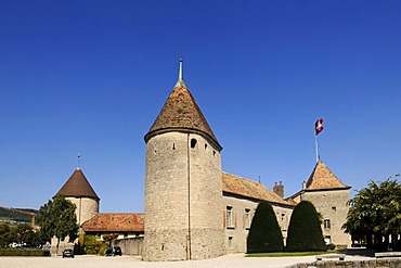 Chateau de role palace, Lausanne, Lake Geneva, Canton Vaud, Switzerland, Europe