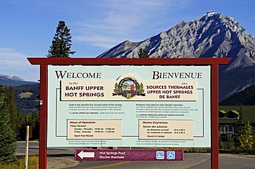 Banff Upper Hot Springs, Banff National Park, Alberta, Canada