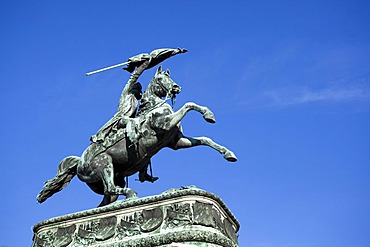 Equestrian statue of Emperor Franz Ferdinand on the Ringstrasse, metropolis Vienna, Austria, Europe